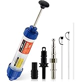 Orion Motor Tech Fluid Extractor Pump, 350mL Oil Extractor Pump, Manual Fuel Suction Fill Syringe with 3 Hoses for Automotive