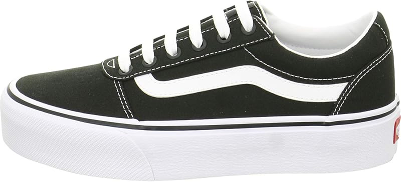 Femme Ward Platform Canvas Shoes, Noir Canvas Black White, 40 EU — photo 7 sur 7