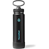 ThermoFlask 24 oz Double Wall Vacuum Insulated Stainless Steel Water Bottle with Straw Lid, Electric Eclipse