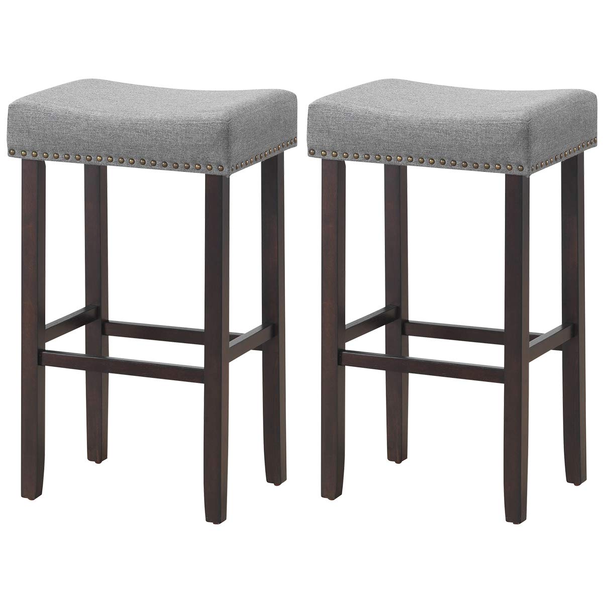 Best Saddle Bar Stool Grey