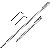 Hotop 4 Pcs 1/4 Drill Bit Extension Set Spade Bit Extender 6 and 12 Inch | with 2 Wrench Keys, Paddle Bit Compatible, High Carbon Steel Shank, Hex Drive, for Wood Turners Construction