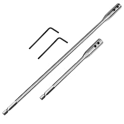 4 Pieces 1/4 Extension Drill Bit Set Wood Spade