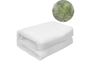 Vocray 10X50Ft Garden Netting Pest Barrier, Heavy Duty Insect Netting for Rasied Bed, Greenhouse, Vegetables, Blueberry Bushes, Strawberry, Fruit Tree Netting for Plants, Row Cover Bug Netting.