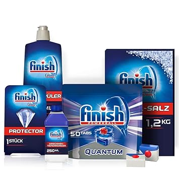 Finish Starter Set mit 5 Artikeln für Spülmaschine, Quantum Spülmaschinentabs und diverse Zusätze