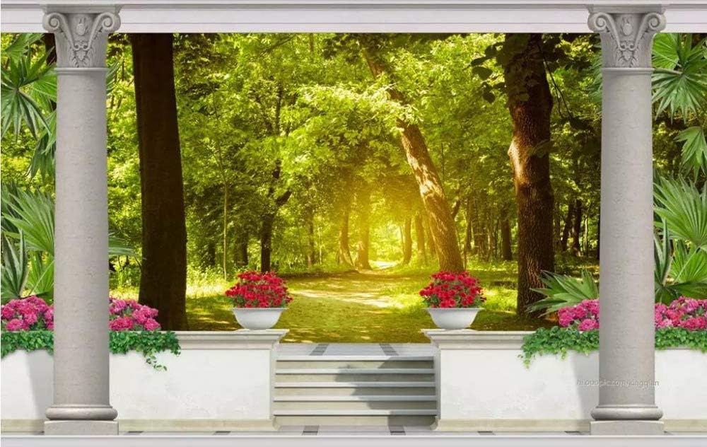 Custom Wallpaper 3D Modern 3D Roman Column Garden Wallpapers for Living Room Bedroom Wall Papers Home Decorwallpaper 3D Wall Beautification -280X200CM