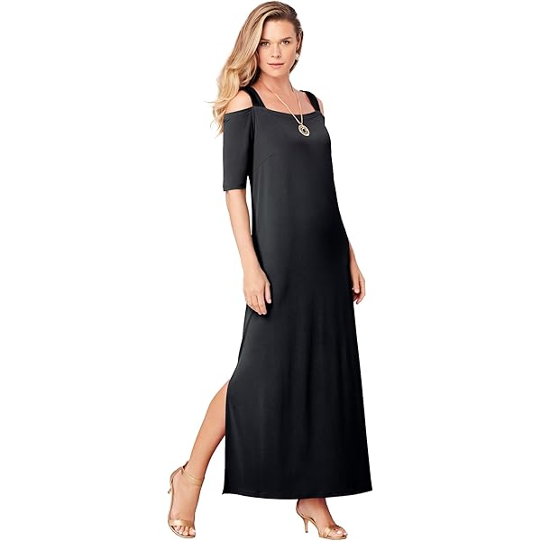 knee length dresses for ladies Stripe Ribbed Sweater Midi Dress main image 1