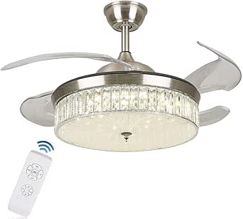 Ventilador de techo moderno de 42"con luz - Ventilador con luz LED tipo