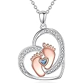 MONGAS Miscarriage Necklace Sterling Silver Forget Me Not Necklace Miscarriage Memorial Jewelry Gifts for Women Mothers Mom