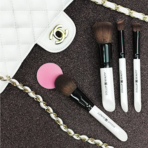 NEW Small Travel Makeup Brush Set & Makeup Brush Case With