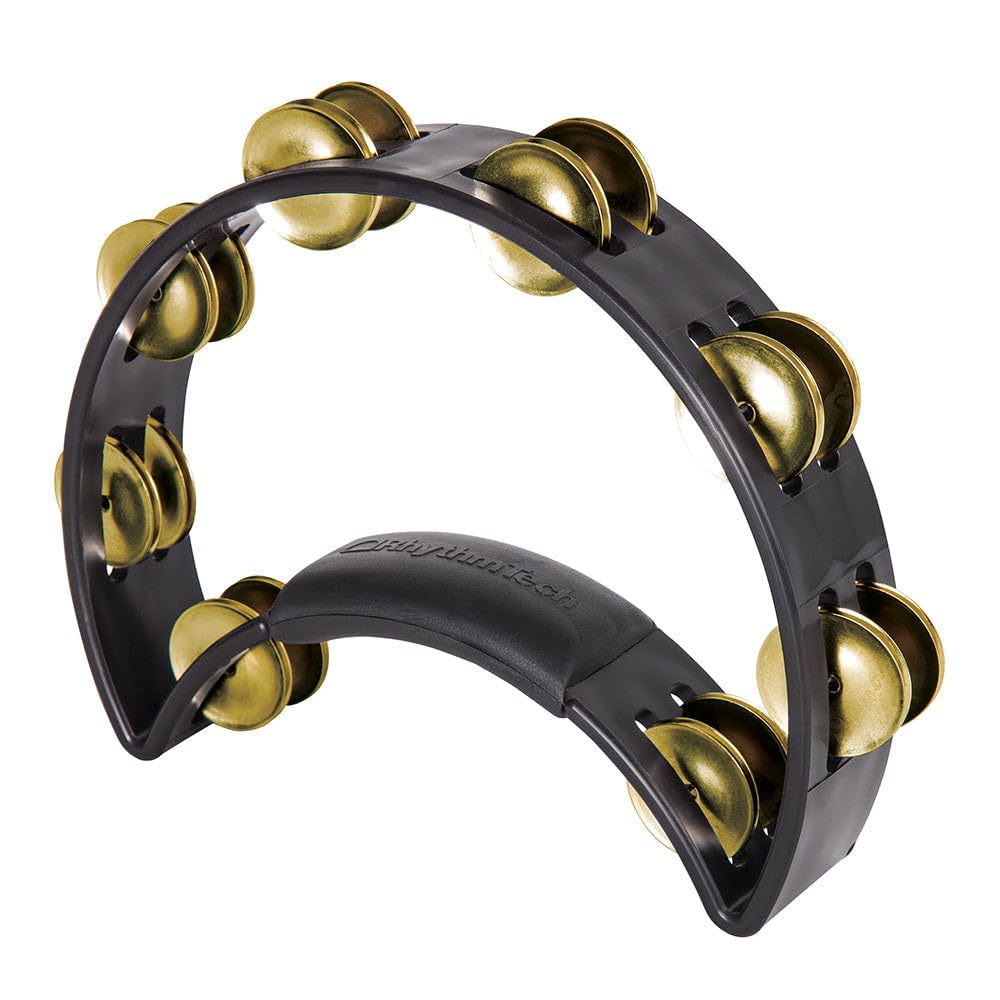 Rhythm Tech Tambourine Brass Jingles - Black