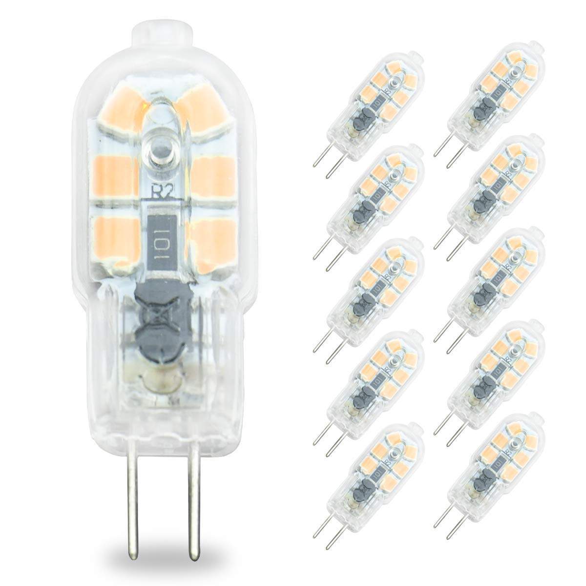 Pocketman 140 Lumens G4 LED Birne, Bipin Stiftsockel-Lampe,Klar Hülle