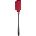 Tovolo Flex-Core Stainless Steel Handled Spatula Heat-Resistant & BPA-Free Silicone Turner Head, Cast Iron & Non-Stick Cookware, Dishwasher-Safe, Cayenne