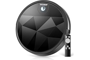 EICOBOT Robot Vacuum Cleaner, Tangle-Free 2200Pa Suction, Quite, Ultra-Slim, 550ml Large Dustbin, Self-Charging Robot Vacuum Cleaner, Good for Pet Hair, Hard Floor and Low Pile Carpet, Titanium Black