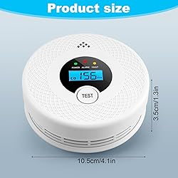 2 Pack Smoke Detector Carbon Monoxide Detector