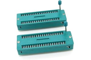 NEWZOLL 2 x DIP Pin Length 4mm 40 Pin Universal ZIF IC Socket Lock Socket 2.54mm Pitch