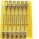 Veterinary Needles, Cattle Needle Poultry Injection Needles 12 Sticks,Suitable for Pigeons, Chickens, Ducks, Geese, Pigs, Sheep, Horses (16X38 16G)