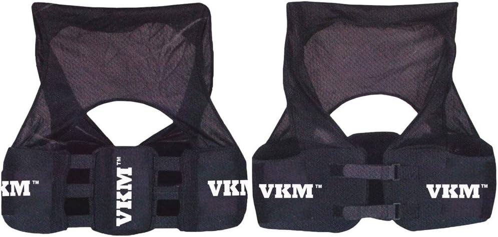 VKM Youth Rib Protector Vest Pads Padding for Spine Protection Football Lacrosse