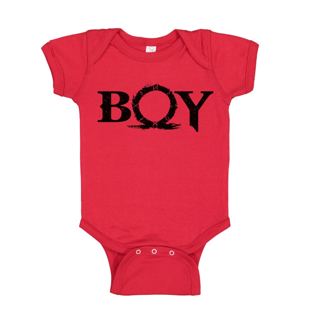 Boy God of War Fan Red Infant Bodysuit Onesie
