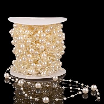 Myarmor Pearls Bead Chain Garland Wedding Flower Craft Diy Decor