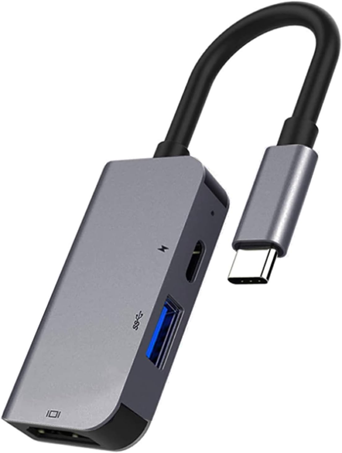 Vprix USB C Hub, Type C Hub With 5 in 1 Multi-port Adapter, 4K HDMI Output, Usb-C Female Charging Port, 2 x USB 3.0 Ports Portable