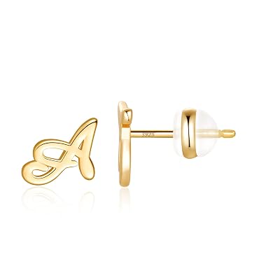 Buy Initial Stud Earrings for Girls 