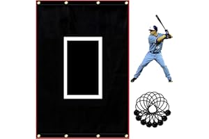 ANDGOAL Batting Cage Backstop,Baseball Softball Vinyl Backstop,Heavy Duty Baseball Rubber Backstop for Batting Hitting Pitching