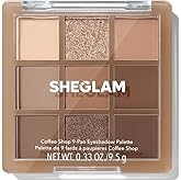 SHEGLAM Eyeshadow Palette 9-Color Ultra-pigmented Shimmer &amp; Matte Shades, Vegan &amp; Cruelty-free-Coffee Shop