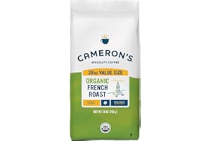 Cameron's Coffee Roasted Whole Bean Coffee, Organic French Roast, 28 Ounce