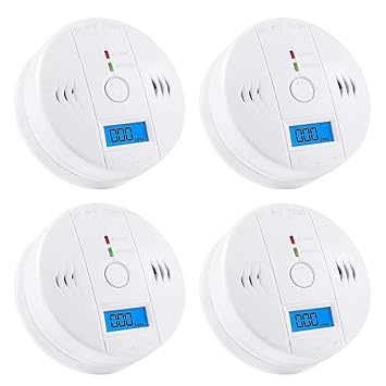 Amazon.com: Detector de monóxido de carbono, alarma de 4 ...