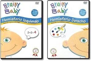 Brainy Baby Hemisferio Derecho: Right Brain Creative Thinking and Hemisferio Izquierdo: Left Brain Logical Thinking Classic Edition 2 DVD Set