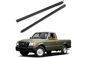GLEDEWEN Window Trim Seal, Weather Strip Belt Set, Compatible with 1999-2011 Ford Ranger, Replaces# 6L5Z-1021452-AA, 6L5Z-1021453-AA, Exterior Lower Door Window Weather Stripping, Window Rubber Moulding (Pair)
