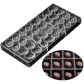 Polycarbonate Chocolate Mold DIY Candy Mould Clear Hard Plastic Bakeware Pastry Tools 3D egg thread surface (S2-19291)