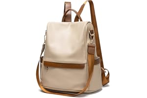 CHERUTY Women Backpack Purse PU Leather Anti-theft Casual Shoulder Bag Fashion Ladies Satchel Bags