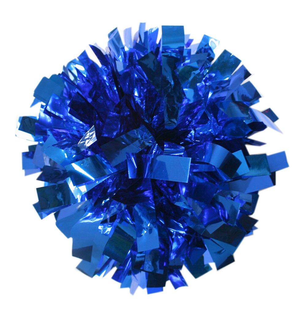 Cheerleading Flower Ball Ring Pom Poms Cheerleading Poms BLUE