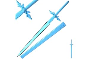 Sword fort Carbon Steel SAO Sword Real Metal Handmade Cosplay Japanese Anime Sword, Kirito Sword Dark Repulsor/Black Elucidator/Blue Rose