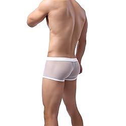 Laxier 2 Pack of Men Boxer Briefs Transparent