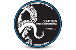 THE GOODFELLAS' SMILE The Goodfellas’ Smile SEA CITRUS (Sea Air & Lemon) Italian Shaving Soap – Soft Lathering Soap Made in Italy for Use with Brush, Safety Razor or Straight Razor