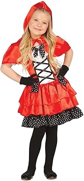 Net Toys Costume Cappuccetto Rosso Bimba Travestimento Fiabesco Da Bambina S 116 128 Cm 5 6 Anni Vestito Di Carnevale Cappuccetto Rosso Abito Personaggio Delle Favole Abbigliamento Di Carnevale Amazon It Giochi E Giocattoli