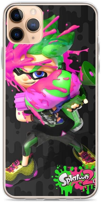 Gryss Compatible with iPhone 11 Case Splatoon Inkling Things Shooter Game Pure Clear Phone Cases Cover