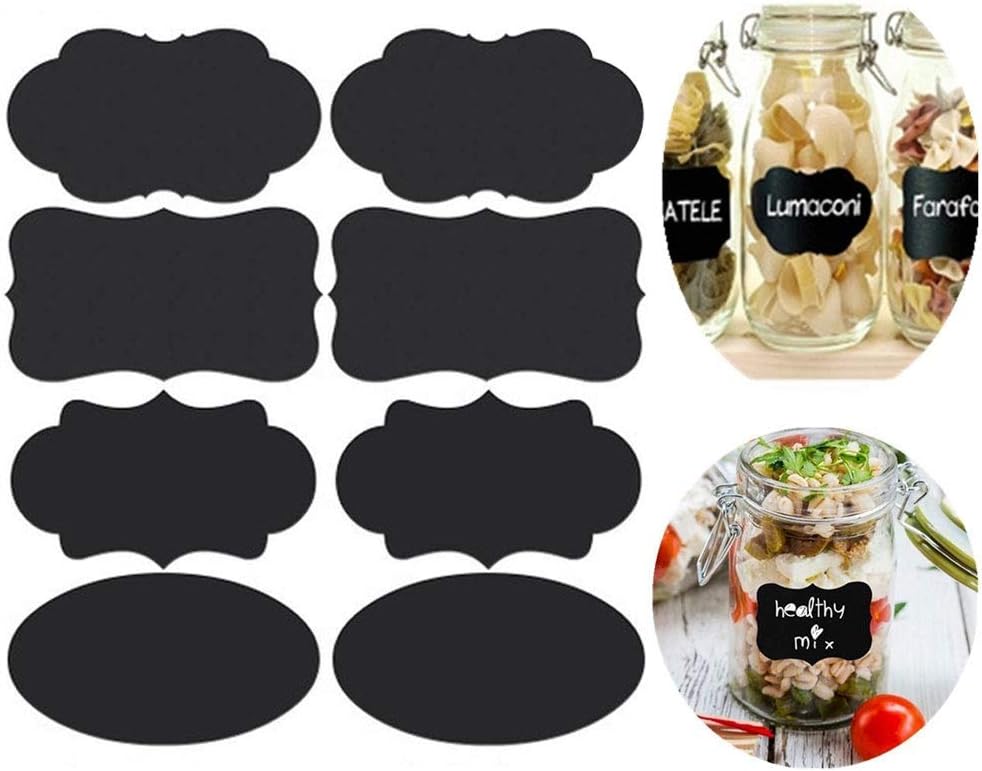 Aolvo Etiquetas en blanco para pizarrón, 80 unidades, impermeables