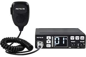 Retevis MB3 Dual-Mode AM/FM CB Radio, Public Address (PA) Function, Automatic Noise Limiter, 40-Channel Fixed-Mount, Easy to 