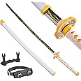 Demon Slayer Anime Sword - 41 Inch - Zenitsu & Tanjirou & Rengoku Styles - With Belt