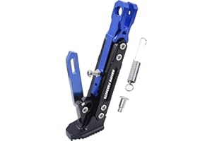 LHRLAOLIU Universal Motorcycle Kickstand Adjustable Foot Side Support Parking Kickstand for Electric Motorbike Parking Foot Side Support Stand (Blue)