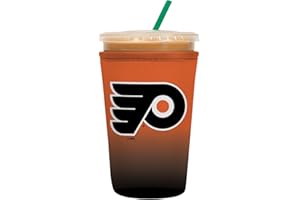 Sok It JavaSok NHL Iced Coffee & Cold Soda Insulated Neoprene Cup Sleeve (Philadelphia Flyers, Medium: 22-28oz)