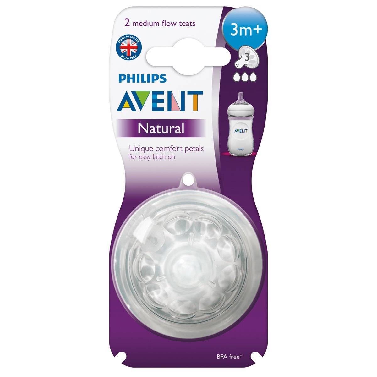 avent natural teat variable flow