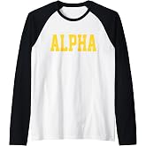Alpha Raglan Baseball Tee