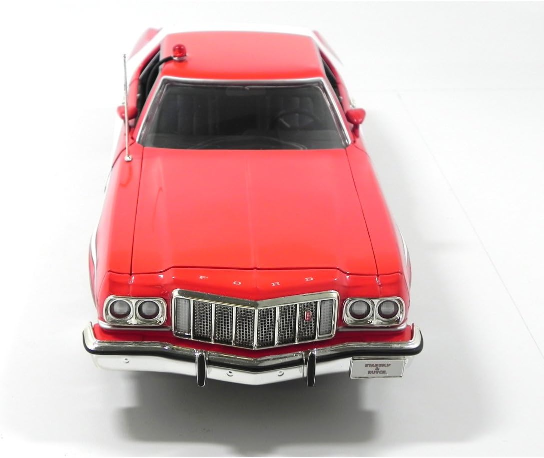 Amazon 18 スタスキー ハッチ フォード グラントリノ 赤色燈 警察無線付き 限定 ミニカー ダイキャストカー おもちゃ
