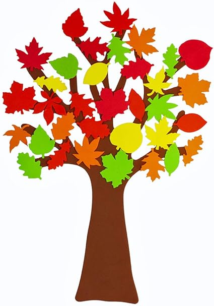 Amazon Co Jp Supla Tree Of Thanks フォームクラフトキット Diy 掲示板セット 秋の木 メープルオーク 秋の葉 ステッカー 粘着 子供 クラフト 感謝祭 家族 アクティビティ 高さ15 7インチ 60枚 葉 ホーム キッチン
