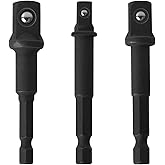 DW2541IR, DW2542IR, DW2547IR for DeWalt Socket Adapter Set, Impact Grade Socket Adapter Set,1/4", 3/8", 1/2" Drive Drill (3pcs)