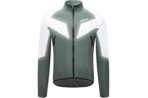 WOSAWE Men Reflective Jacket Night Glowing Bomber Jacket MTB Cycling Windbreaker Travel Sport Coat